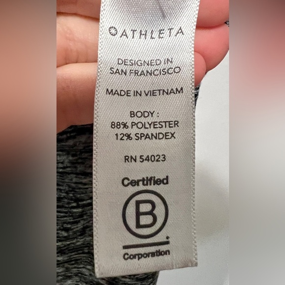 Athleta Uptempo Cowl Neck Heathered Sweatshirt- XS - Picture 8 of 9